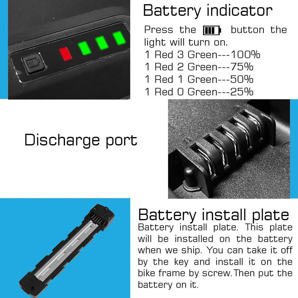 UNIT PACK POWER Ebike Battery Pack Electric Bike Lithium Battery Motor Bike Battery