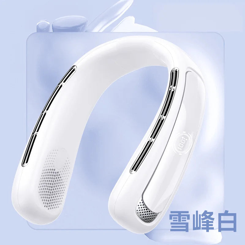 Mini Bladeless Portable Hanging Neck Fan Usb Rechargeable Cooling Neck Fan air Conditioner