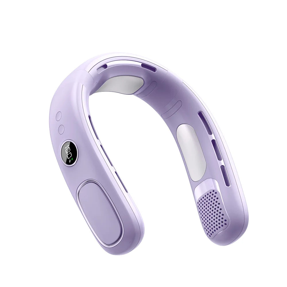 Mini Bladeless Portable Hanging Neck Fan Usb Rechargeable Cooling Neck Fan air Conditioner